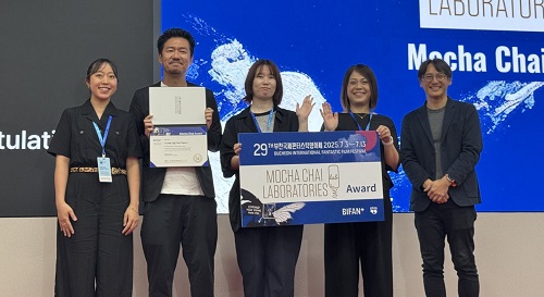 宮森翔子プロデューサー、小林達夫脚本家、安川有果監督、久保⽥恵プロデューサー