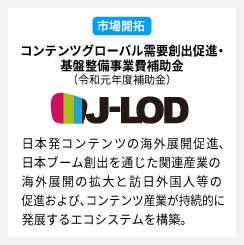 コンテンツグローバル需要創出促進・基盤整備事業費補助金 J-LOD