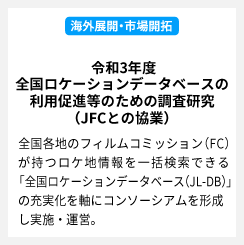 令和3年度全国ロケーションデータベースの利用促進等のための調査研究（JFCとの協業）