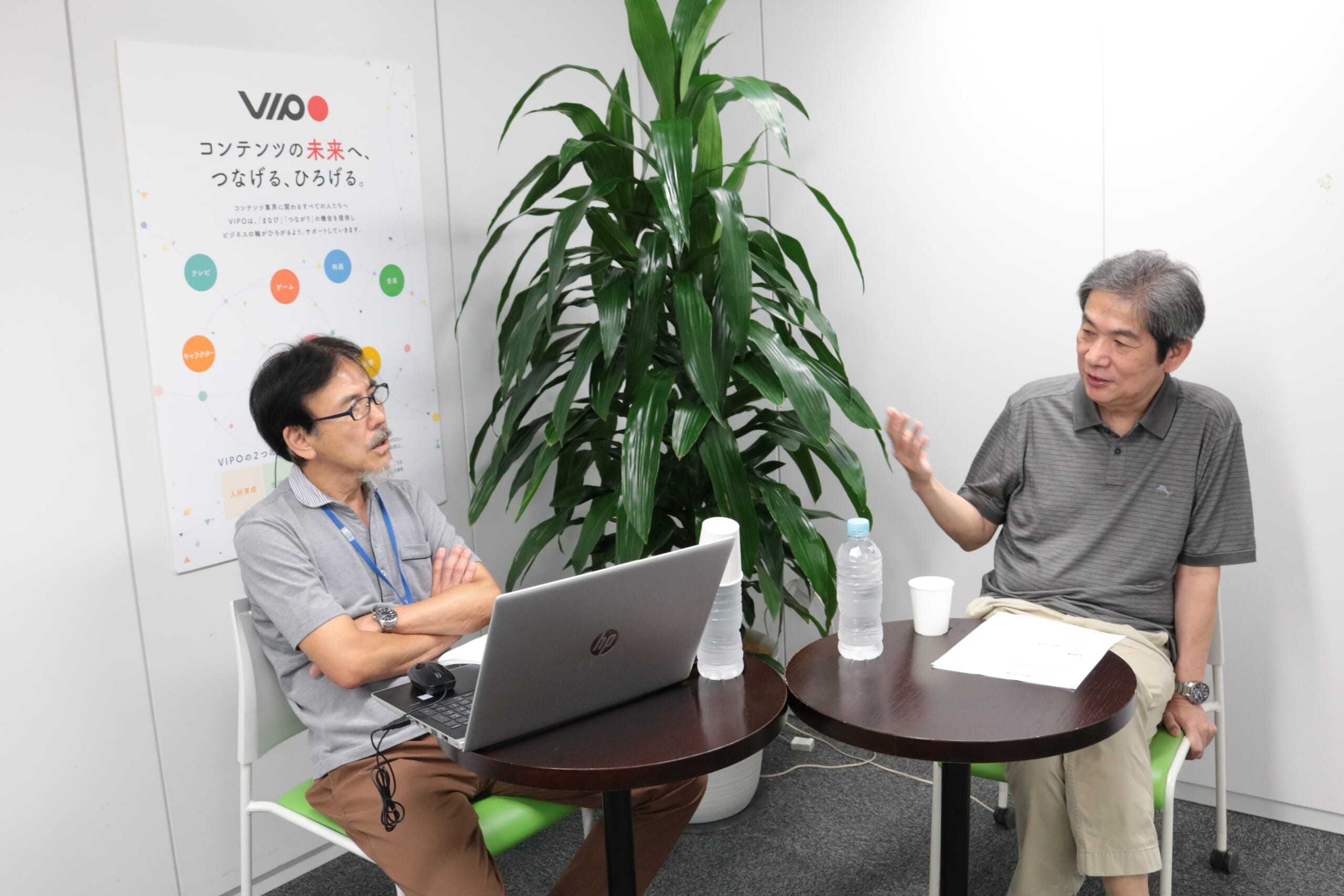 加藤氏対談風景
